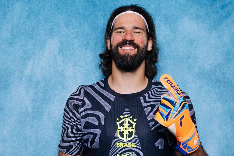 MORRISTOWN, NEW JERSEY - JUNE 04: Alisson #1of Brazil poses for a portrait during the official FIFA World Cup 2026 portrait session on June 04, 2026 in Morristown, New Jersey. (Photo by Sarah Stier - FIFA/FIFA via Getty Images)