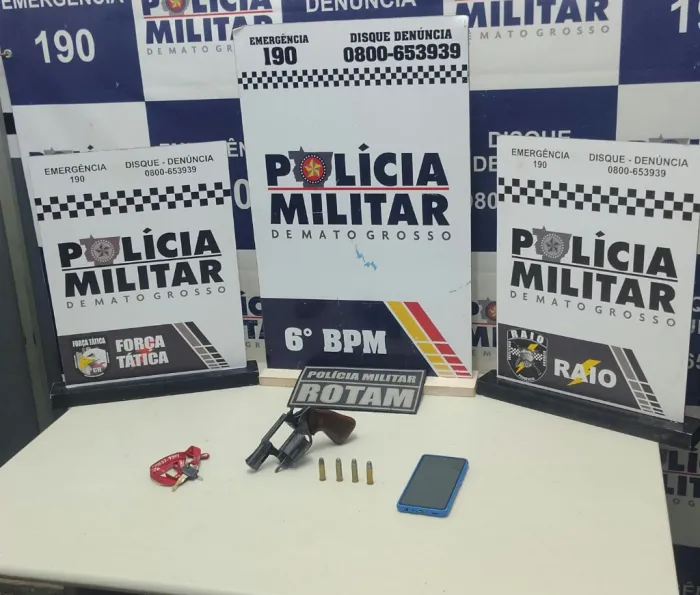 Polícia Militar prende dois faccionados e apreende armas de fogo em Cáceres